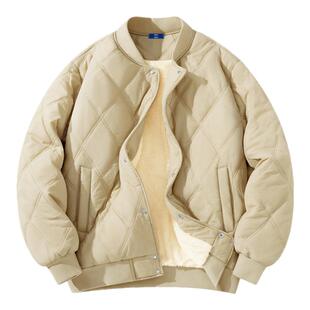 捷尼拉莫GENIOLAMODE男士棉服2025新款春季棒球服高级感加绒外套