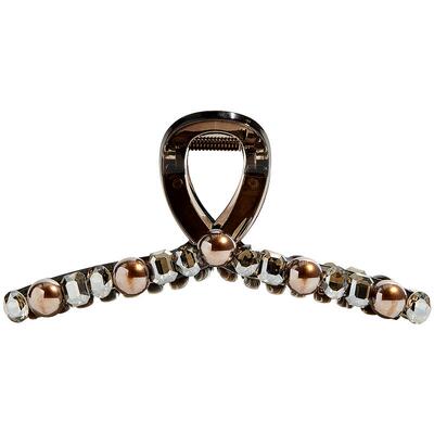 兰诺水晶珍珠拼接抓夹女