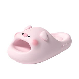 chikoku可爱小猪足弓支撑拖鞋女夏新款居家洗澡厚底情侣外穿凉拖