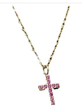 FOLO锆石镀金锁骨链女红锆石项链