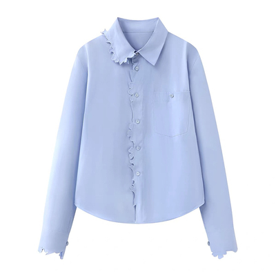 独特超好看的正肩修身衬衣女款