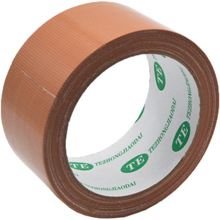 高粘布基棕色胶带地毯固定防滑耐磨咖啡色胶粘带防水胶布宽4.8CM