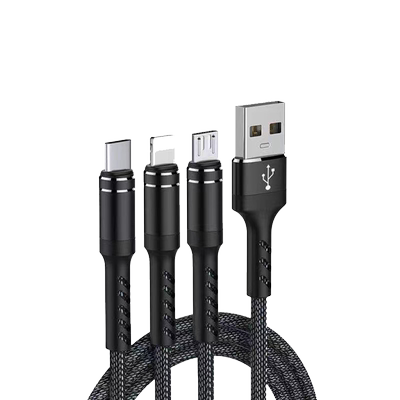 新款超级快充线一拖三头