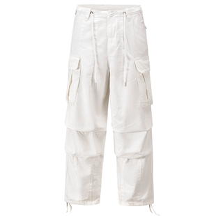 INKNOTS美式复古宽松工装裤男直筒日系休闲vibe风廓形直筒伞兵裤