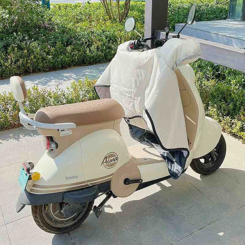 这也太可爱了！电动车挡风被冬季电瓶车专用2025新款加绒加厚防水
