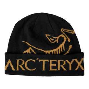 始祖鸟Arcteryx 字母大LOGO户外保暖刺绣绒线帽毛线帽针织帽冷帽
