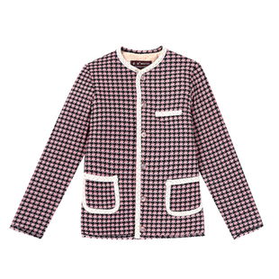 冬季中老年女妈妈小香风驼绒棉棉衣棉袄棉服外套短款轻薄时尚新款