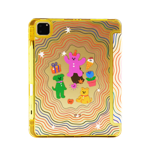 多巴胺适用苹果ipadair7保护套平板电脑壳air6/pro带笔槽Y+三折mini7/10代air13寸/4/5/6亚克力卡通可爱硬壳