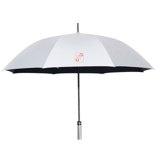 安晴anshine碳纤维长柄钛银遮阳伞自动大号晴雨伞双人直柄防晒伞