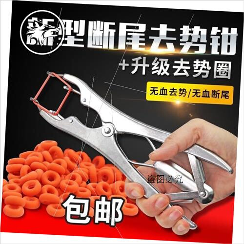 羊断尾圈断尾钳不锈钢扩张钳羔羊断尾皮筋无血兽用小羊剪尾器胶圈