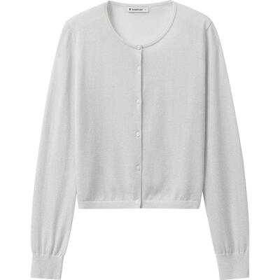 【播奥莱】播商场同款针织开衫女24秋新松弛感薄款毛衣BDR8UD3277