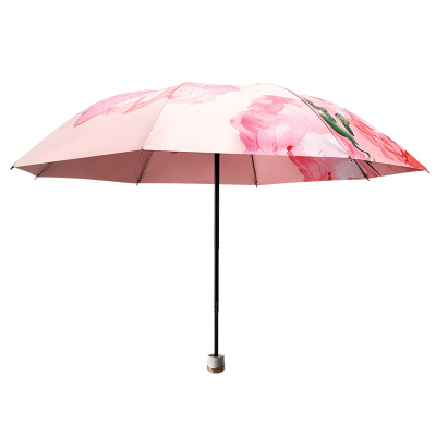 【双面印花】手动折叠两用晴雨伞