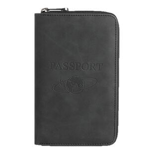 出国护照包便携机票护照夹真皮质感证件包RFID防盗刷出国旅行卡包