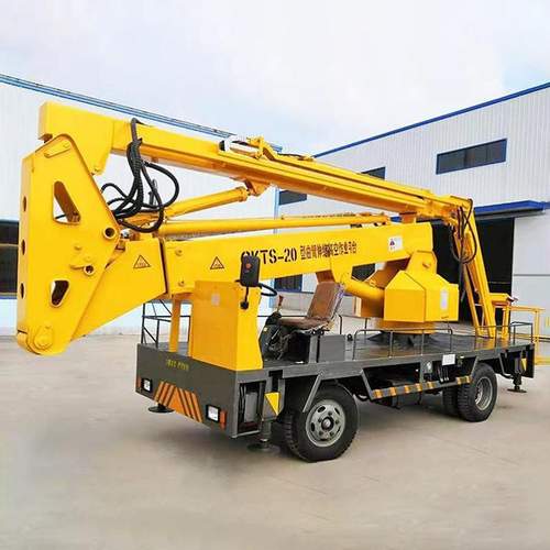 电动液压式升降车高空作业维修升降平台拖车折臂式 曲臂式升降机