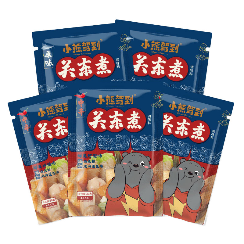 小熊驾到关东煮汤料调料包日式罗森便利店同款清汤火锅水煮菜汤底