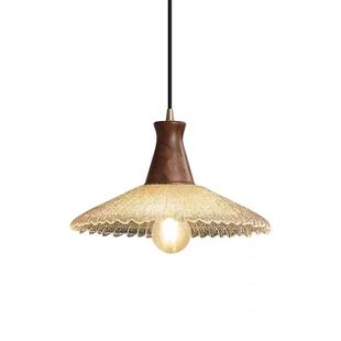 中古日式法式全铜复古餐厅玄关吧台卧室床头美式胡桃木玻璃小吊灯