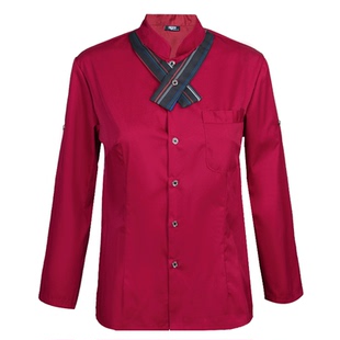 服务员工作服餐饮秋冬装员工厨师火锅烘焙店短袖快餐酒店长袖男女