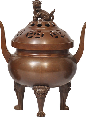 黄铜金钱五供一套装古铜