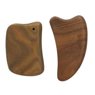 Brainbow绿檀木刮痧板脸部肩背全身按摩提拉紧致多功能刮按工具