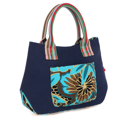 妈妈手提包女帆布休闲布艺小布包