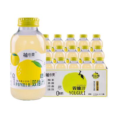 柚谷栗双柚汁复合果汁310ml15瓶