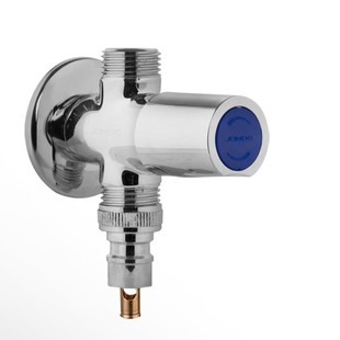 九牧三通角阀一进二出三通阀带双开关分水阀素双头双控双用三角阀