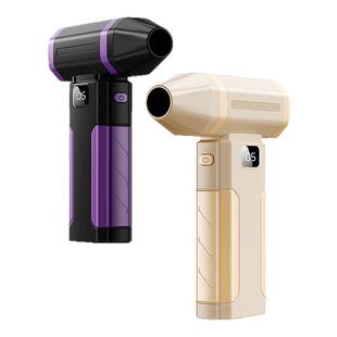 40万转高速涡轮无刷电机手持暴力小风扇超强涵道涡轮风机车载洗车用大功率电风扇充电制冷降温神器便携式随身