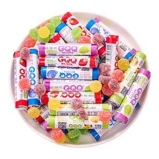 酸Q糖酸甜果汁软糖儿童喜糖网红散装糖果qq糖橡皮糖零食奖励学生