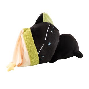 正版罗小黑战记晚安猫咪毛绒公仔超萌小黑奶茶款玩偶摆件生日礼物