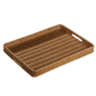 浦澜北欧风果盘家用面包托盘茶盘零食筐超时高档货架展示篮仿藤