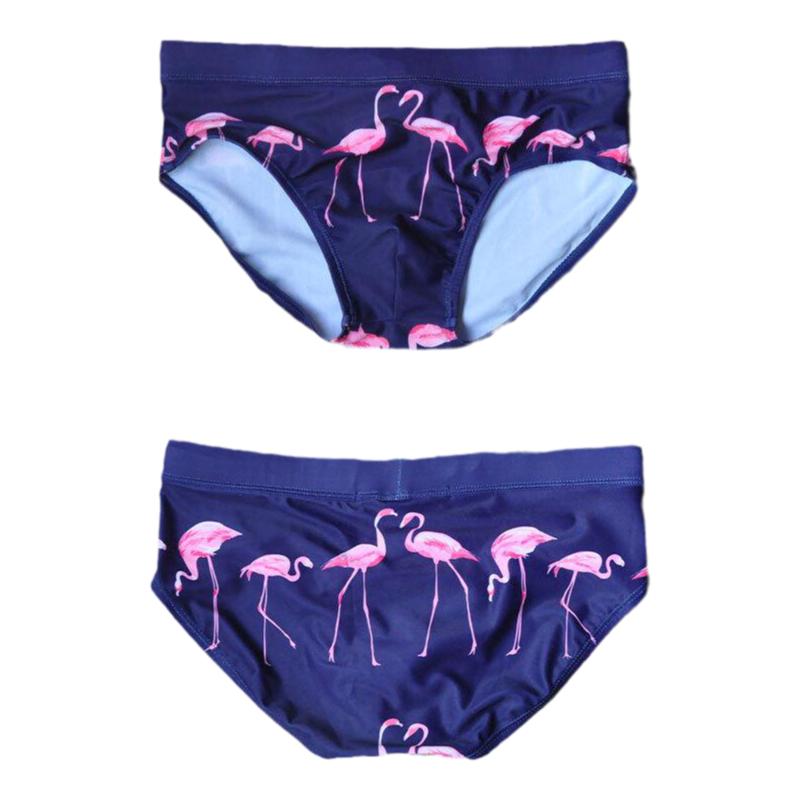 火烈鸟印花三角泳裤UXH性感舒适