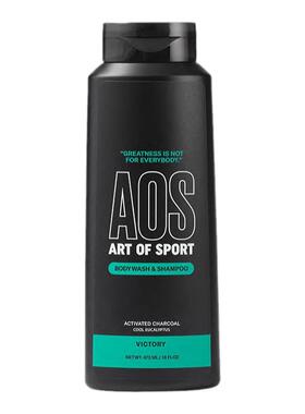 Art of Sport 男士运动沐浴露洗发水二合一天然成分深层清洁473ml