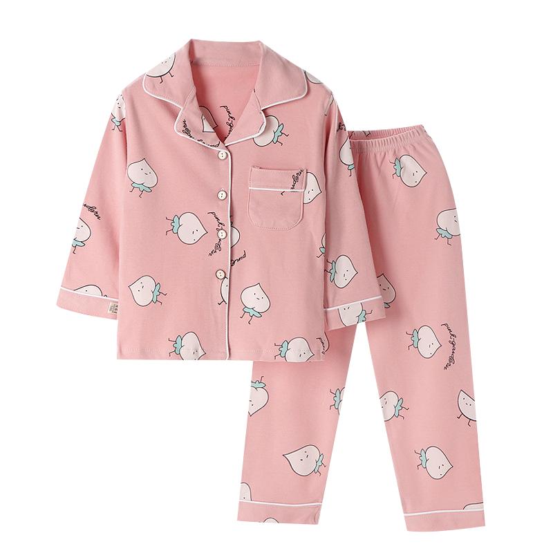 2023春季新款儿童纯棉翻领家居服