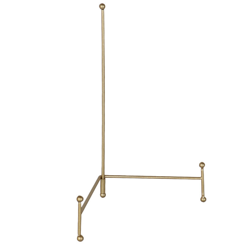 原创简约瓷盘钟表支架装饰座架相框托架子圆盘方盘坐盘架展示架