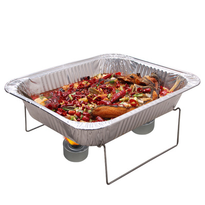 外卖打包长方形铝箔烤鱼打包盒