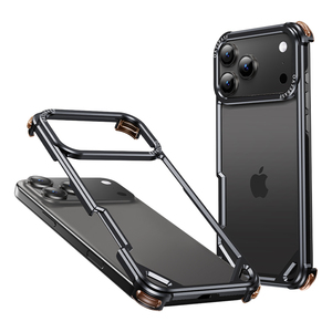 EARY适用苹果17Promax手机壳金属镂空iPhone16Pro外壳铝合金保护套15后壳超薄无边框磁吸散热高级感2025新款