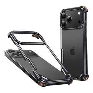 EARY适用苹果17Promax手机壳iPhone16Pro金属air超火新品独特镂空外壳铝合金保护15超薄无边框散热高级感新款