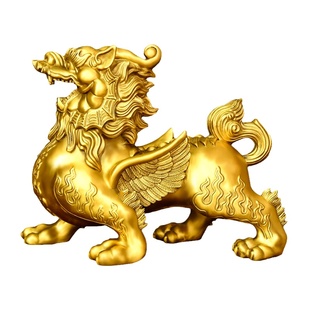 铜貔貅摆件黄铜天禄皮丘一对家居客厅乔迁公司礼品开业装饰品貔犰