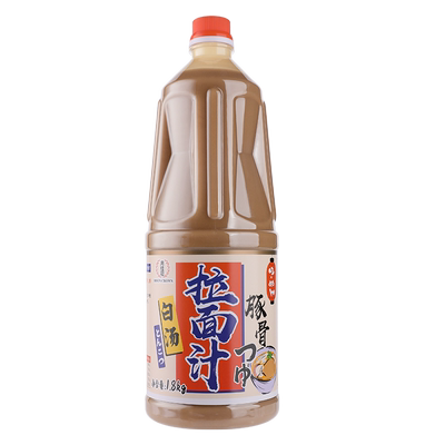 月桂冠 豚骨拉面汁1.8L猪骨白骨拉面汤料汤底火锅调味料 日式料理