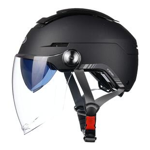 野马头盔摩托车半盔3C夏季防晒电动骑行男女四季3C防紫外线安全帽