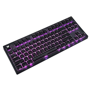 腹灵MK870pro水晶星空静音键盘