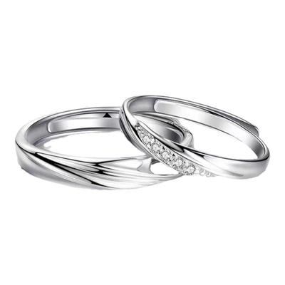 其他情侣纯银时尚精致情侣戒指潮