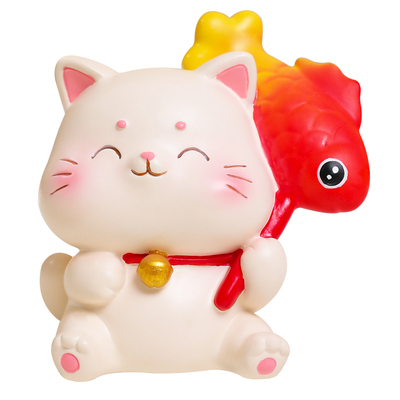 创意招财猫小摆件办公室桌面装饰