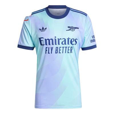 阿迪达斯男装2024秋季新款阿森纳足球运动短袖球衣IZ0112 IZ0114