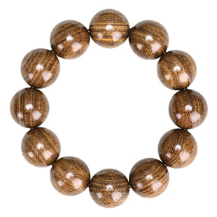 正宗金丝檀木手串精品沉水20顺纹素珠圆满款小众佛珠手链情侣包邮