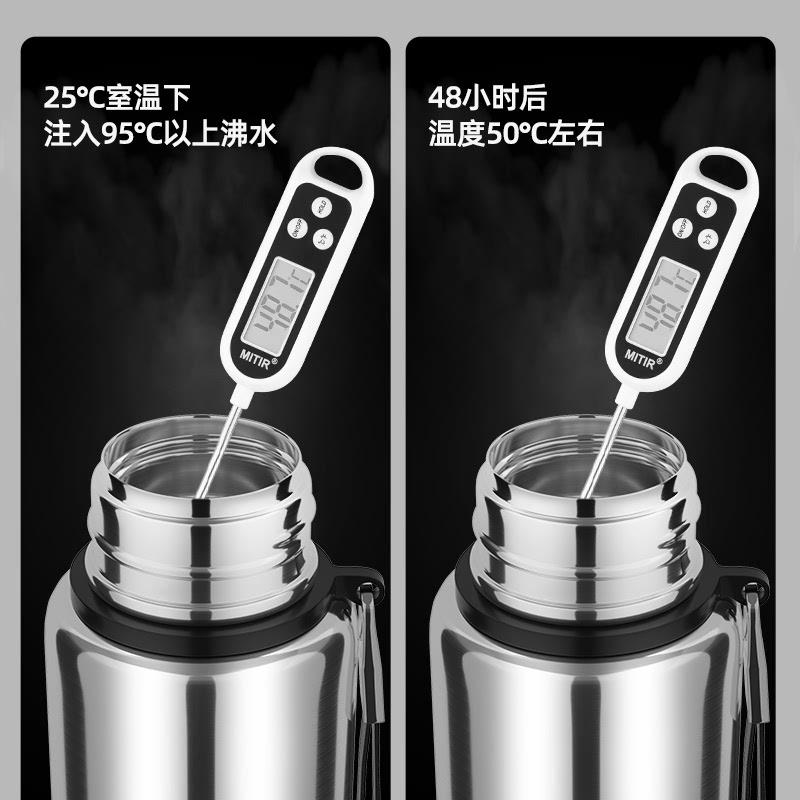 全钢316不锈钢大号保温水壶户外大容量家用旅行保温杯男2升车载3L