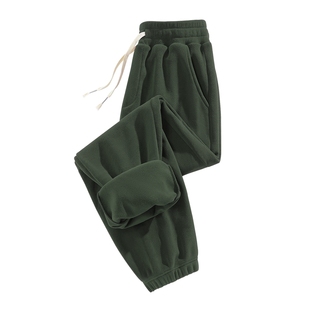 班尼路S&K摇粒绒裤子男款冬季加绒保暖运动男裤双面绒束脚卫裤男