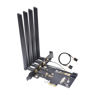 gxlinkstar BCM94360CD/2CS/CS2/943224PCIEBT2/BCM94331黑苹果模块转接卡台式机PCI-E蓝牙无线转接板