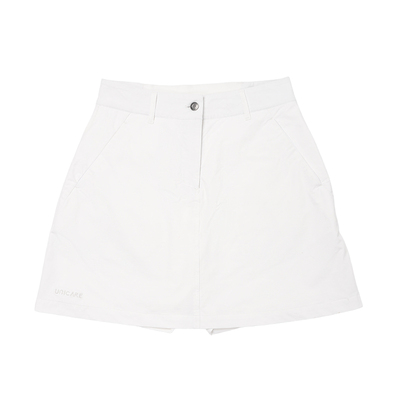 UNICARE女士速干短裙半身裙子白色简约 运动休闲户外裙子2026新品