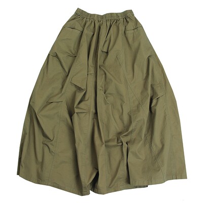 长款设计感日系不规则半身裙